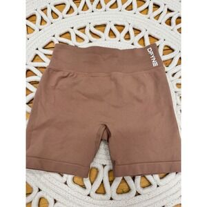 DFYNE Dynamic Seamless Scrunch Butt Shorts Brown Womens XS Workout Gym Athletic